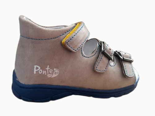 Ponte20 szürke bőr szupinált szandál 22