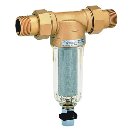 Rézfejes 100 mikronos mosható előszűrő 3/4"-os csatlakozással