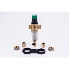   Rézfejes 100 mikronos rézfejes mosható előszűrő nyomáscsökkentővel 1" csatlakozással