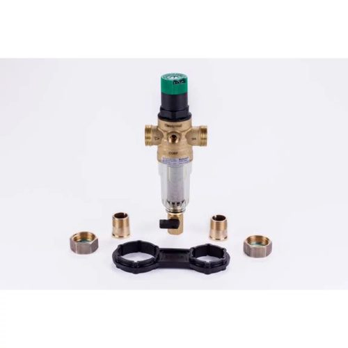 Rézfejes 100 mikronos rézfejes mosható előszűrő nyomáscsökkentővel 1" csatlakozással