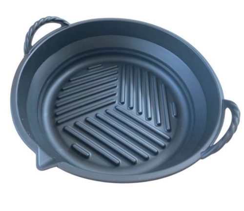 Liners Air fryer szilikon sütőforma  összecsukható 19,5x5,3 cm kerek fekete