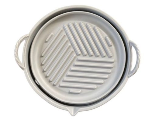 Liners Air fryer szilikon sütőforma  összecsukható 19,5x5,3 cm kerek szürke