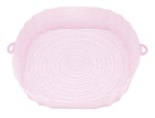 Liners Air fryer szilikon sütőforma ultra vékony 21x4,5 cm rózsaszín