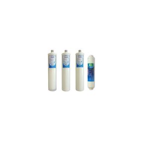   PurePro elő+utószűrőegység szett. QUICK CHANGE (QC) kivitel. (3 db 2,5"  QC előszűrő egység: 5mik PP/S300ST/+aktívszén/S300ND/+aktívszén/S300RD/ és 1 db 2" In-Line aktívszén utószűrő egység/F6/)  "S" RO szériához