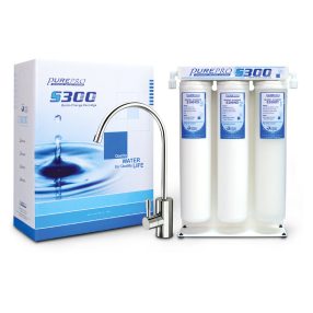   PurePro pult alatti víztisztító, 3 szűrős. QUICK CHANGE (QC) csatlakozós, kompakt szűrők 2,5" S-SZETT-3