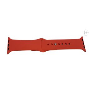 I+ Prémium Apple Watch szilikon szíj Korall piros 3841S 