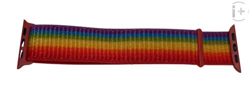 I+ Prémium Apple Watch textil  szíj Rainbow 3841