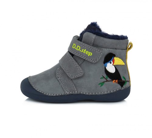 D.D. Step szürke Kakadu bélelt téli cipő 19