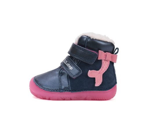 D.D. Step Ariel kislány barefoot béléses téli cipő 27