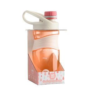   Wabo BPA mentes tritán, kupakos markolattal műanyag, rózsaszín  palack,  450ml